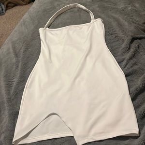 Cute white mini dress